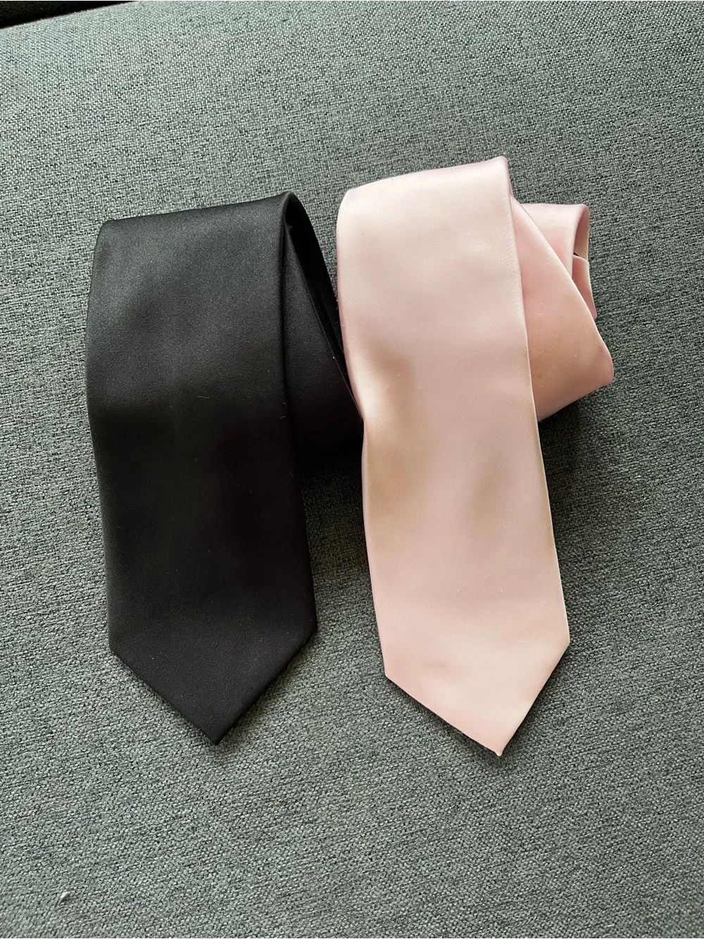 3 Men's Tie Bundle Black Pink Satin + Martini Cocktail 007 Novelty Tie